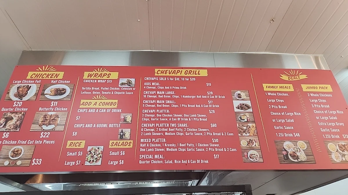 Menu, Flakes on Sydney Road Brunswick