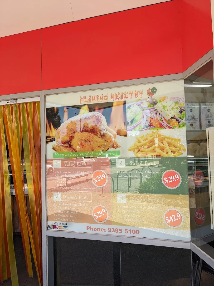 Menu, Flaming Healthy