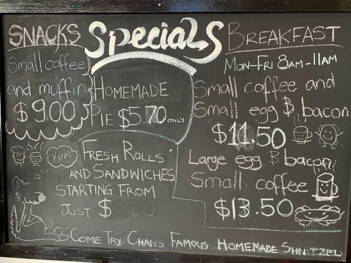 Menu, Kew Breadwork Bakery & Cafe