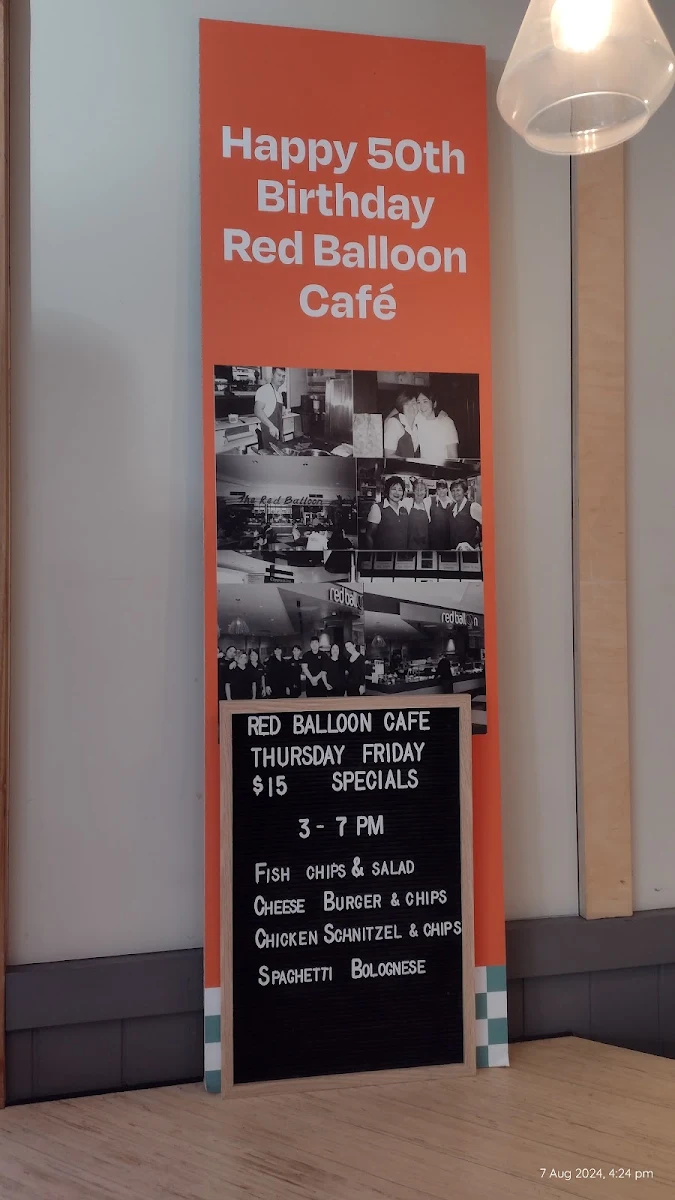 Menu, The Red Balloon Coffee Lounge