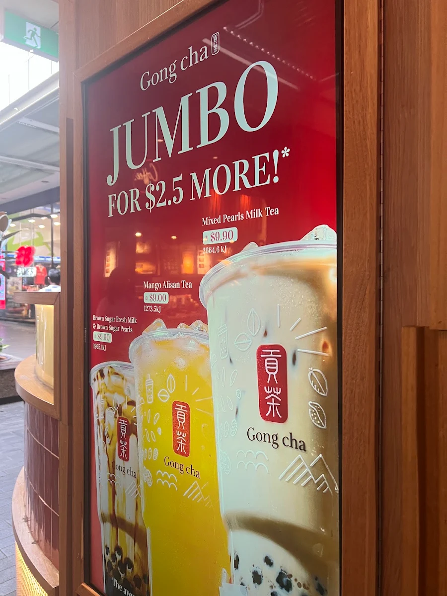 Menu, Gong Cha Rouse Hill