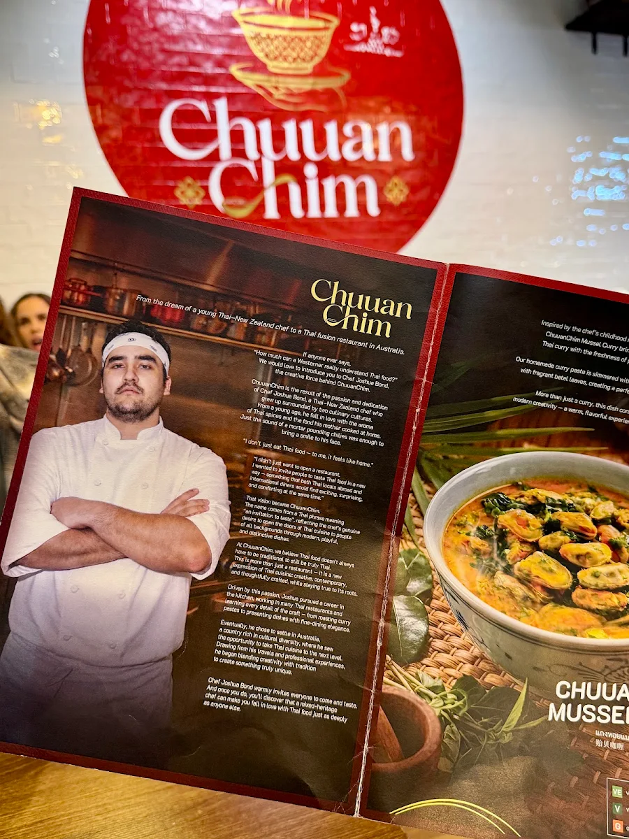 Menu, Chuuan chim Sydney