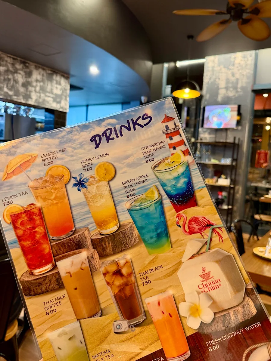 Menu, Chuuan chim Sydney