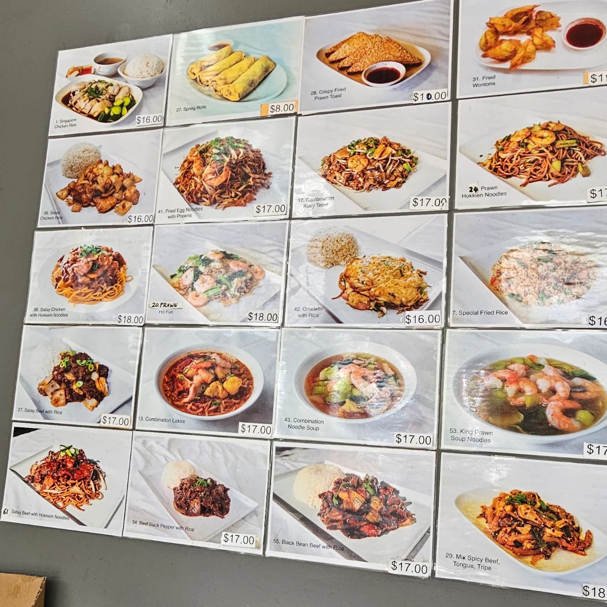 Menu, Kin Kitchen