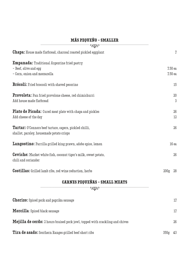 Menu photo 1