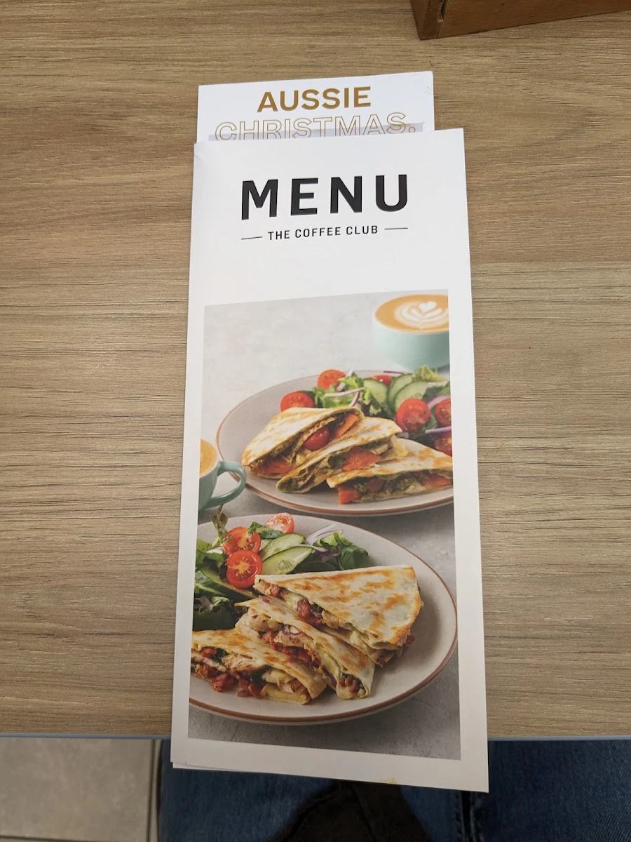Menu, The Coffee Club Cafe - Altona Gate