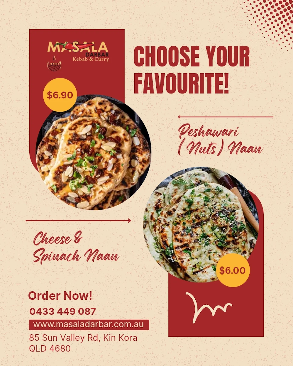 Menu, Masala Darbar