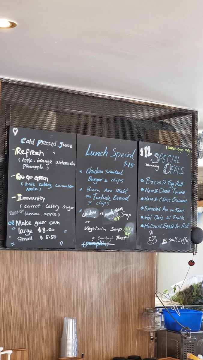 Menu, Dazed cafe