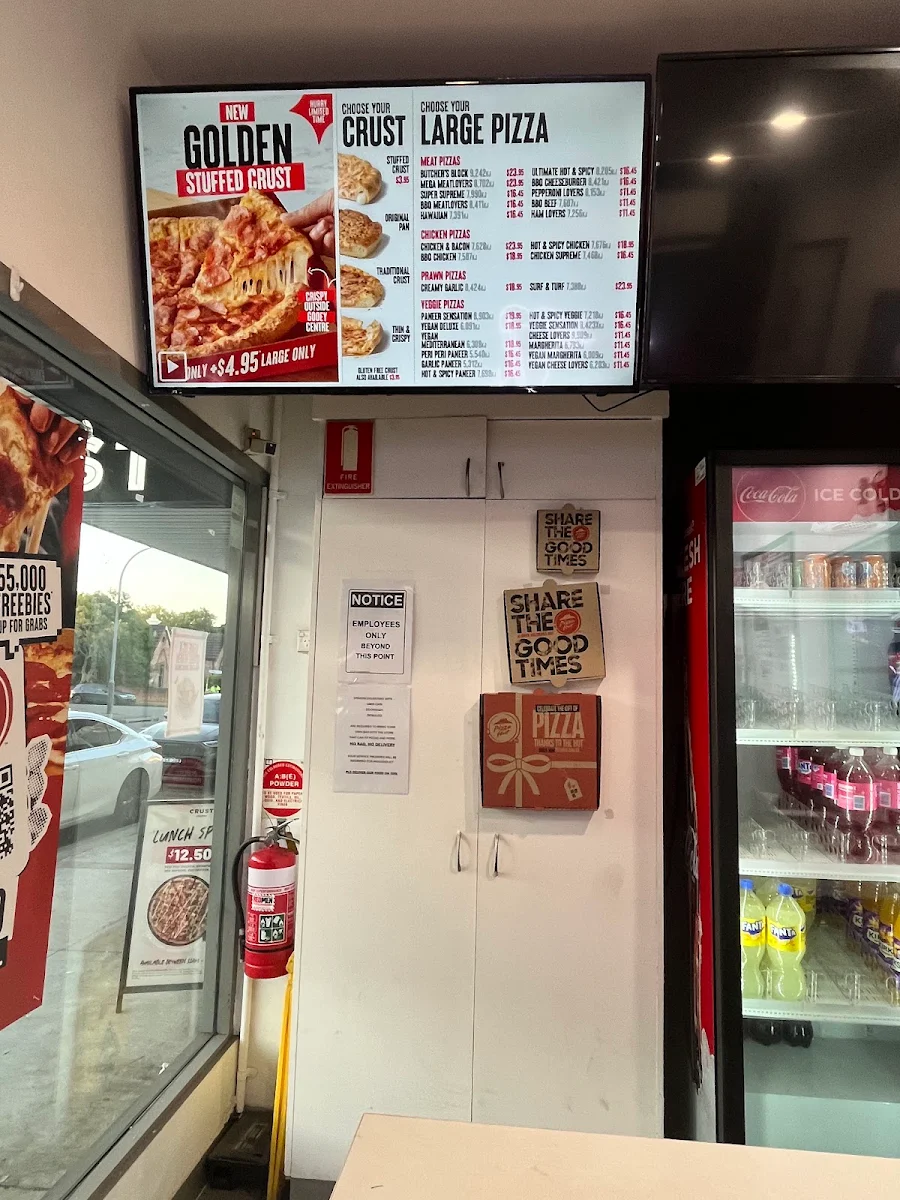 Menu, Pizza Hut North Strathfield
