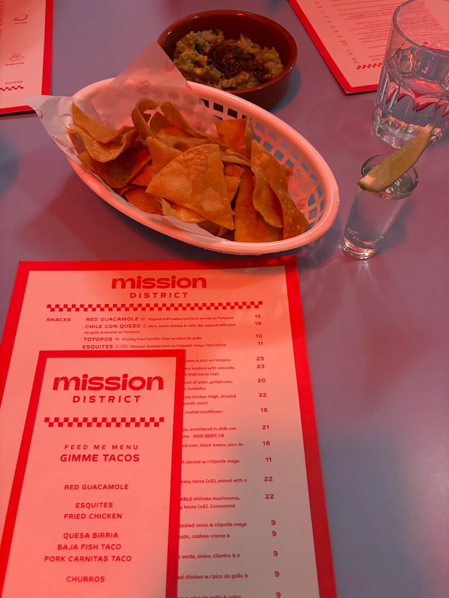 Menu, Mission District
