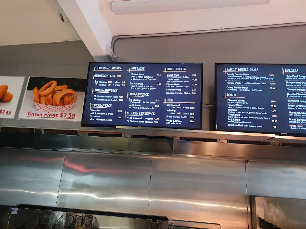 Menu, Crazy Charcoal Chicken
