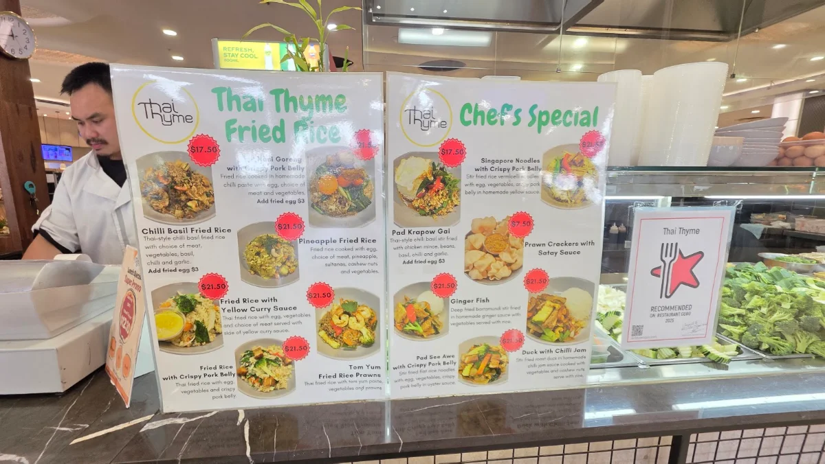 Menu, Thai Thyme