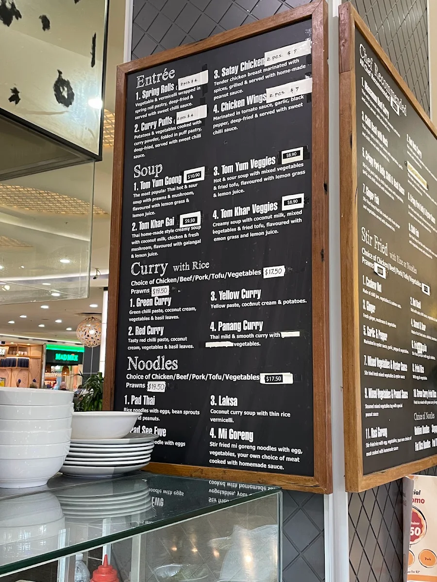 Menu, Thai Thyme