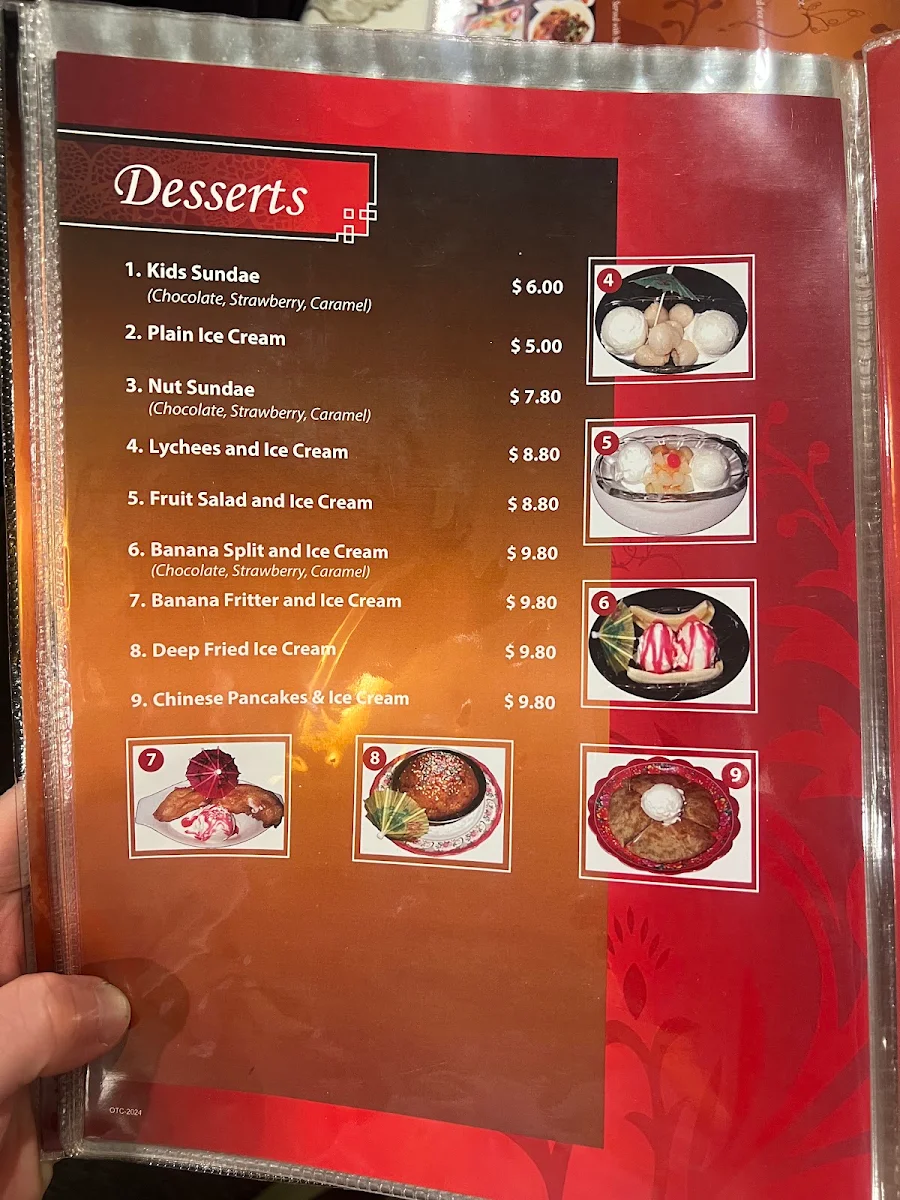 Menu, Emerald Chinese and Vietnamese Restaurant