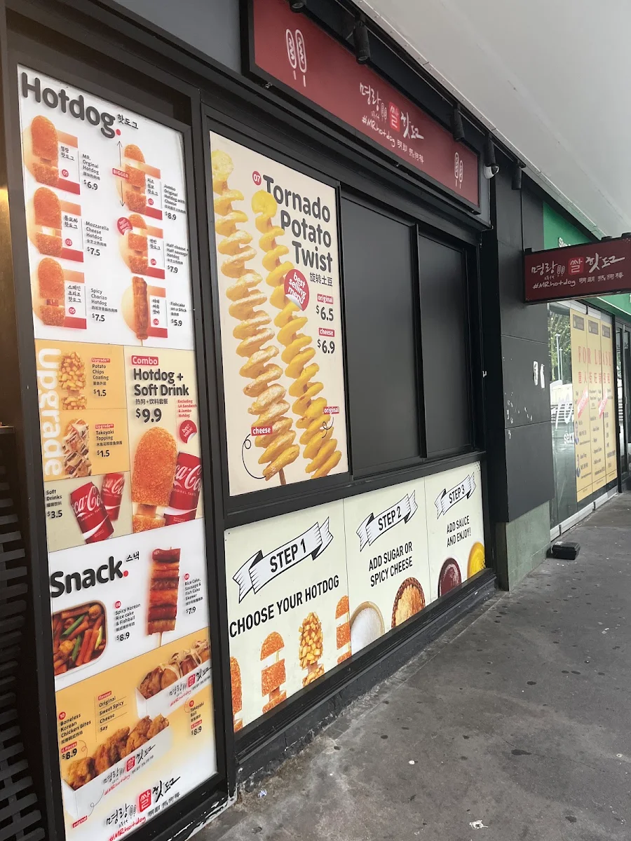 Menu, MR Hot Dog Haymarket
