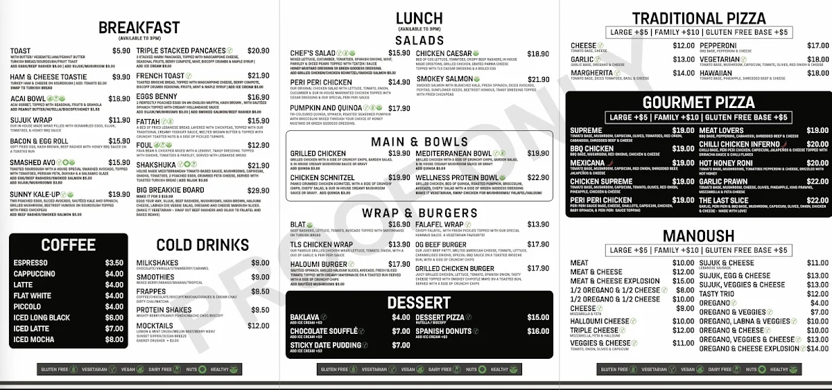 Menu, The Last Slice