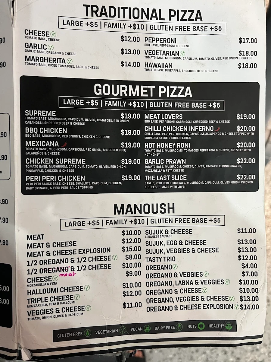 Menu, The Last Slice