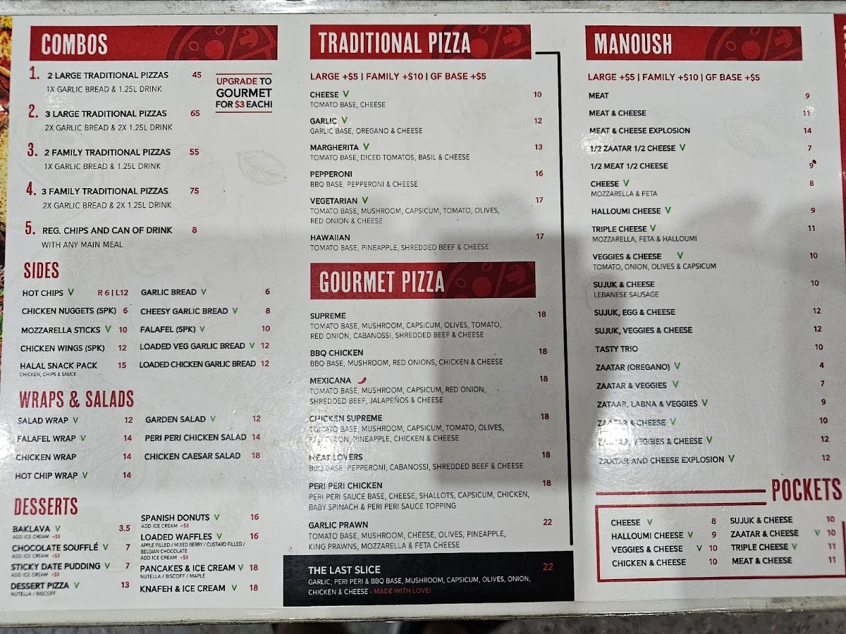 Menu, The Last Slice