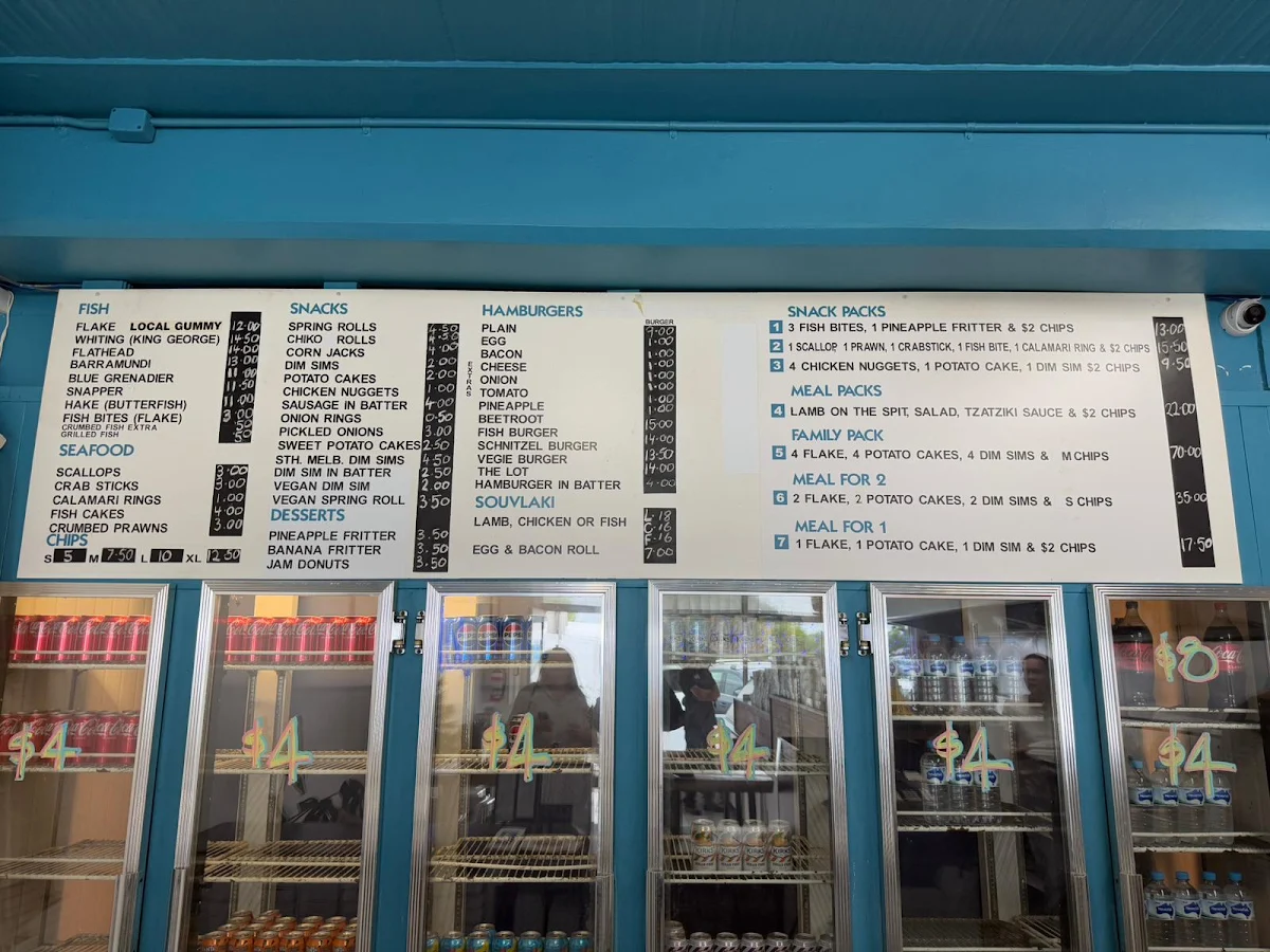 Menu, Salt Fish & Chips