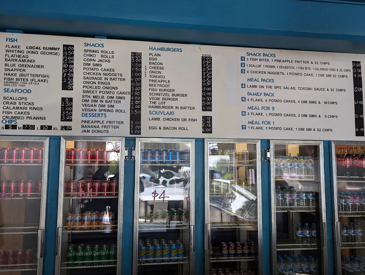 Menu, Salt Fish & Chips