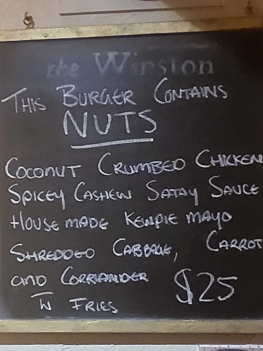 Menu, The Winston