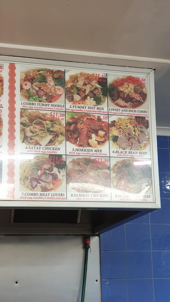Menu, Yummy Noodle House