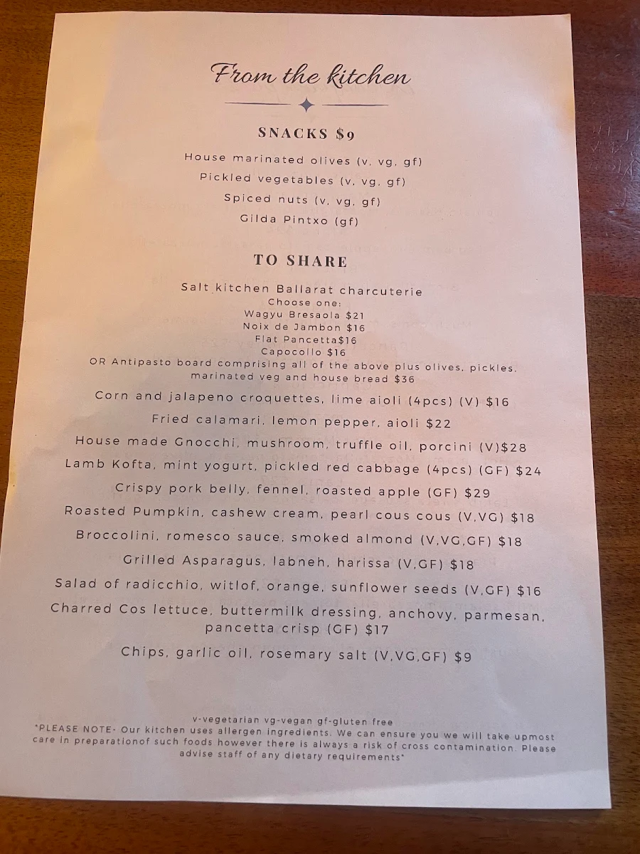 Menu photo 1