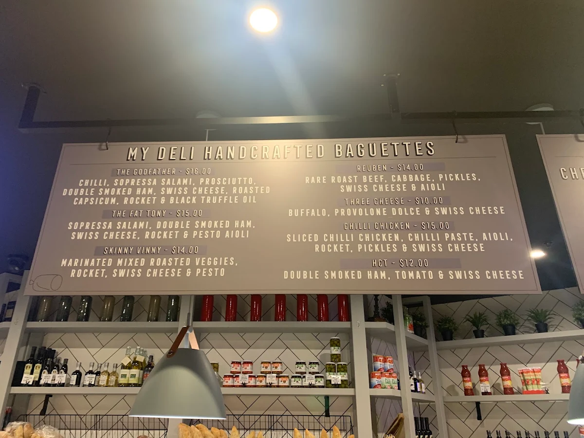 Menu, My Deli