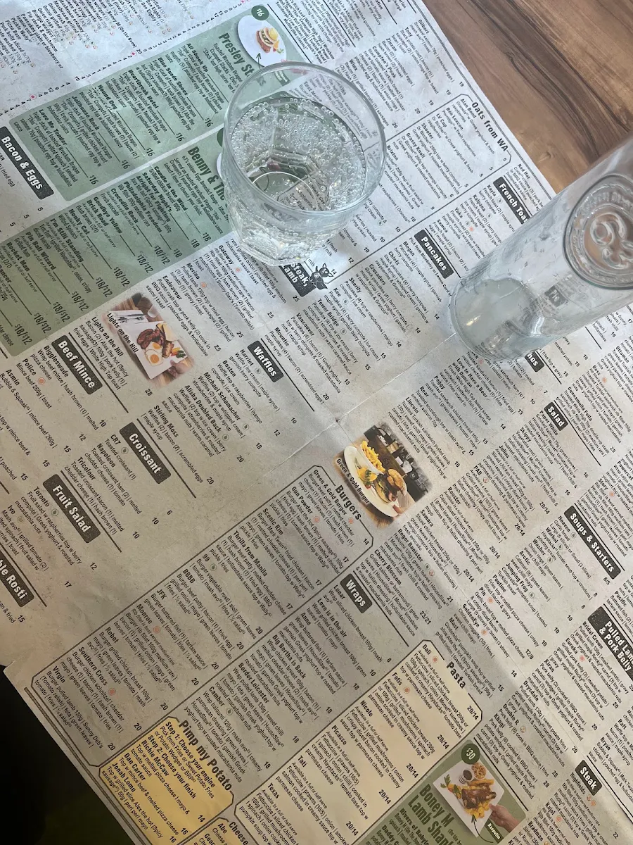 Menu, Cafe 63 Sunshine Plaza