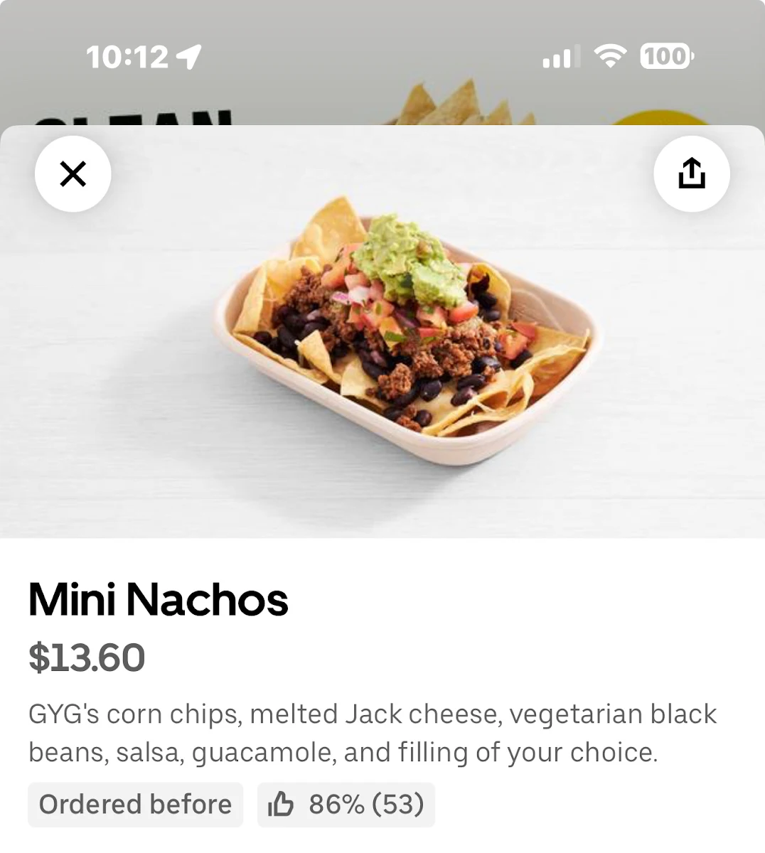 Menu, Guzman y Gomez - Gungahlin