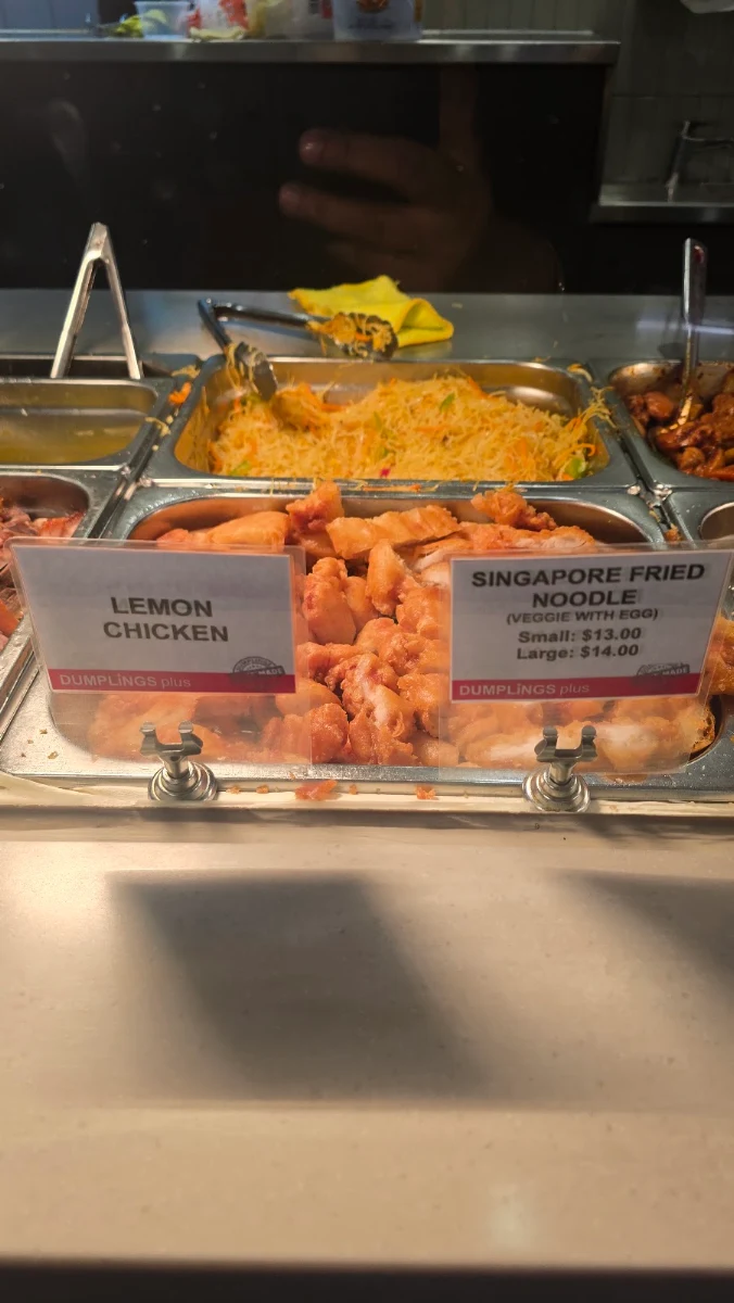 Menu, Dumplings Plus