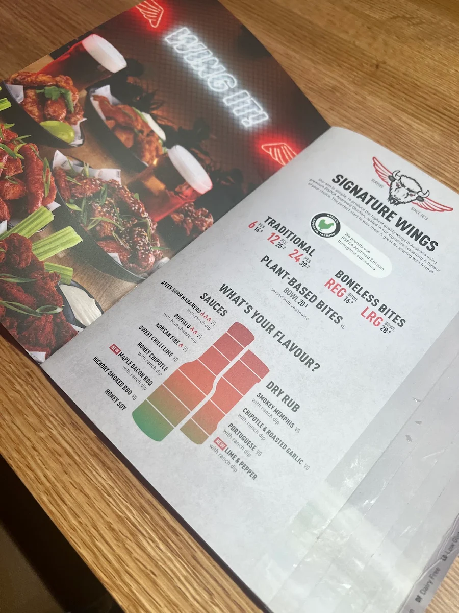 Menu, The Sporting Globe Bar & Grill Chermside