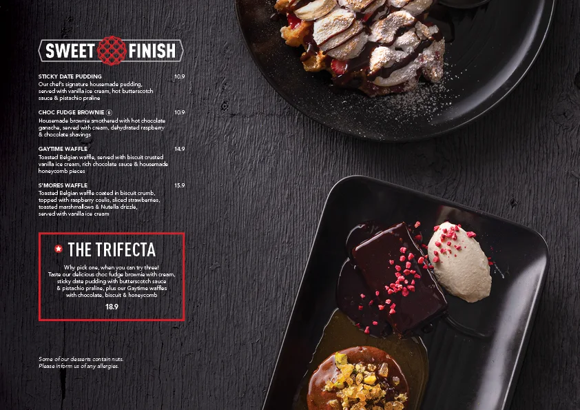 Menu, The Sporting Globe Bar & Grill Chermside