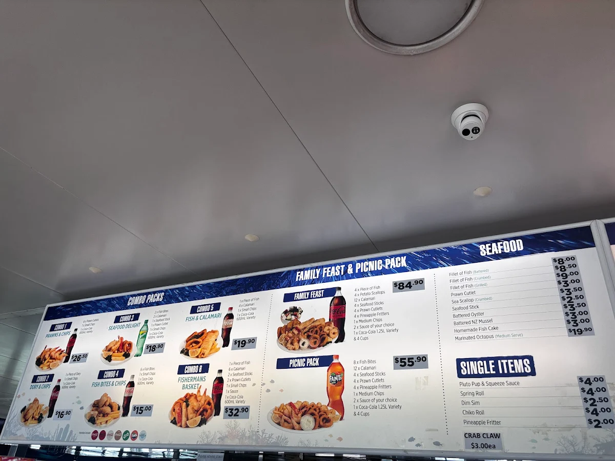 Menu, Charis Seafoods