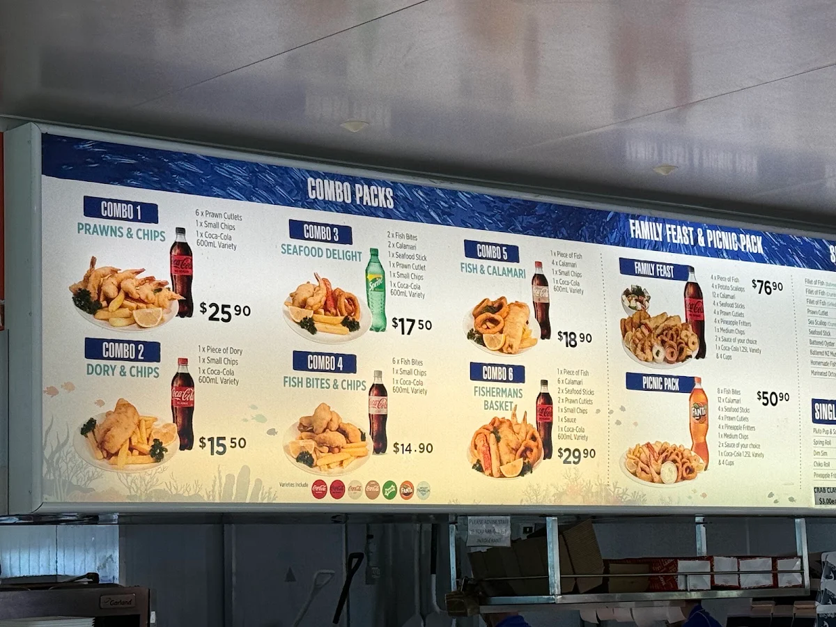Menu, Charis Seafoods