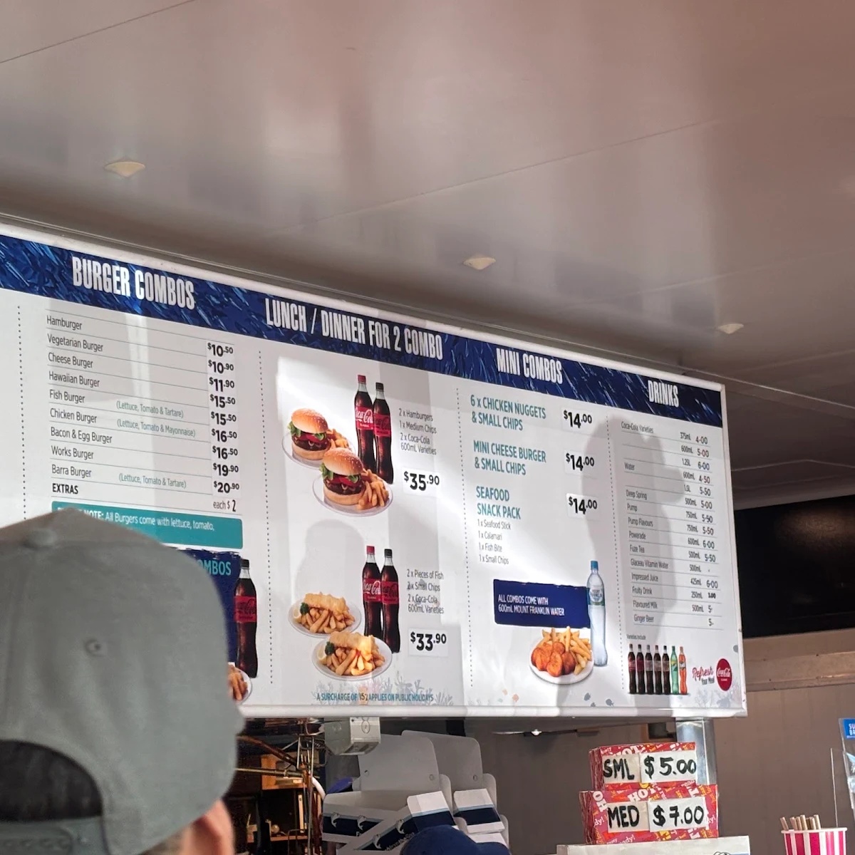 Menu, Charis Seafoods