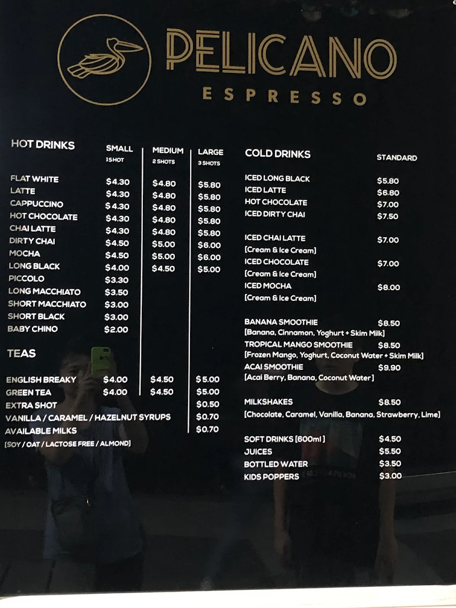 Menu, Charis Seafoods