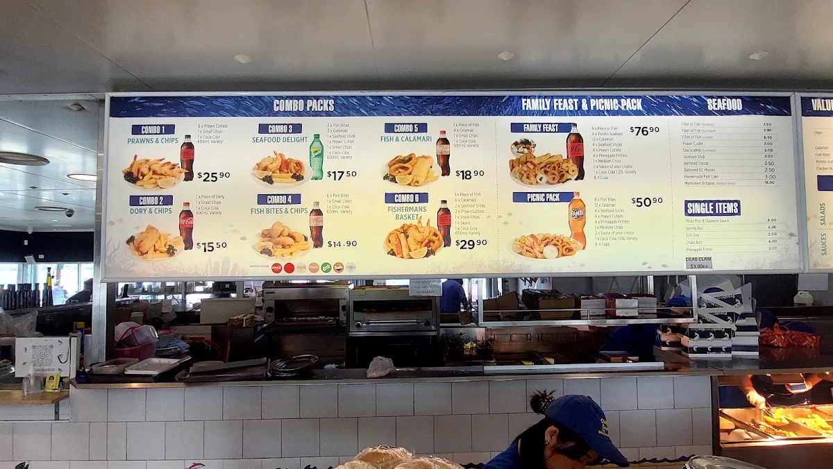 Menu, Charis Seafoods