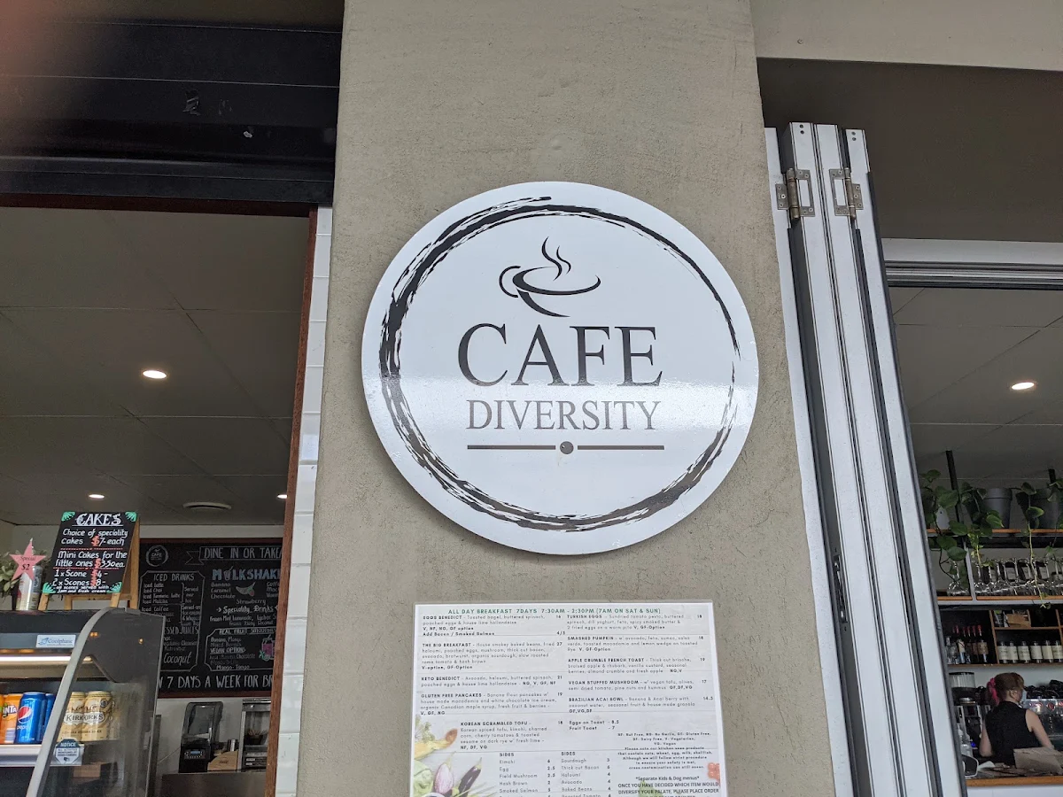 Menu, Cafe Diversity