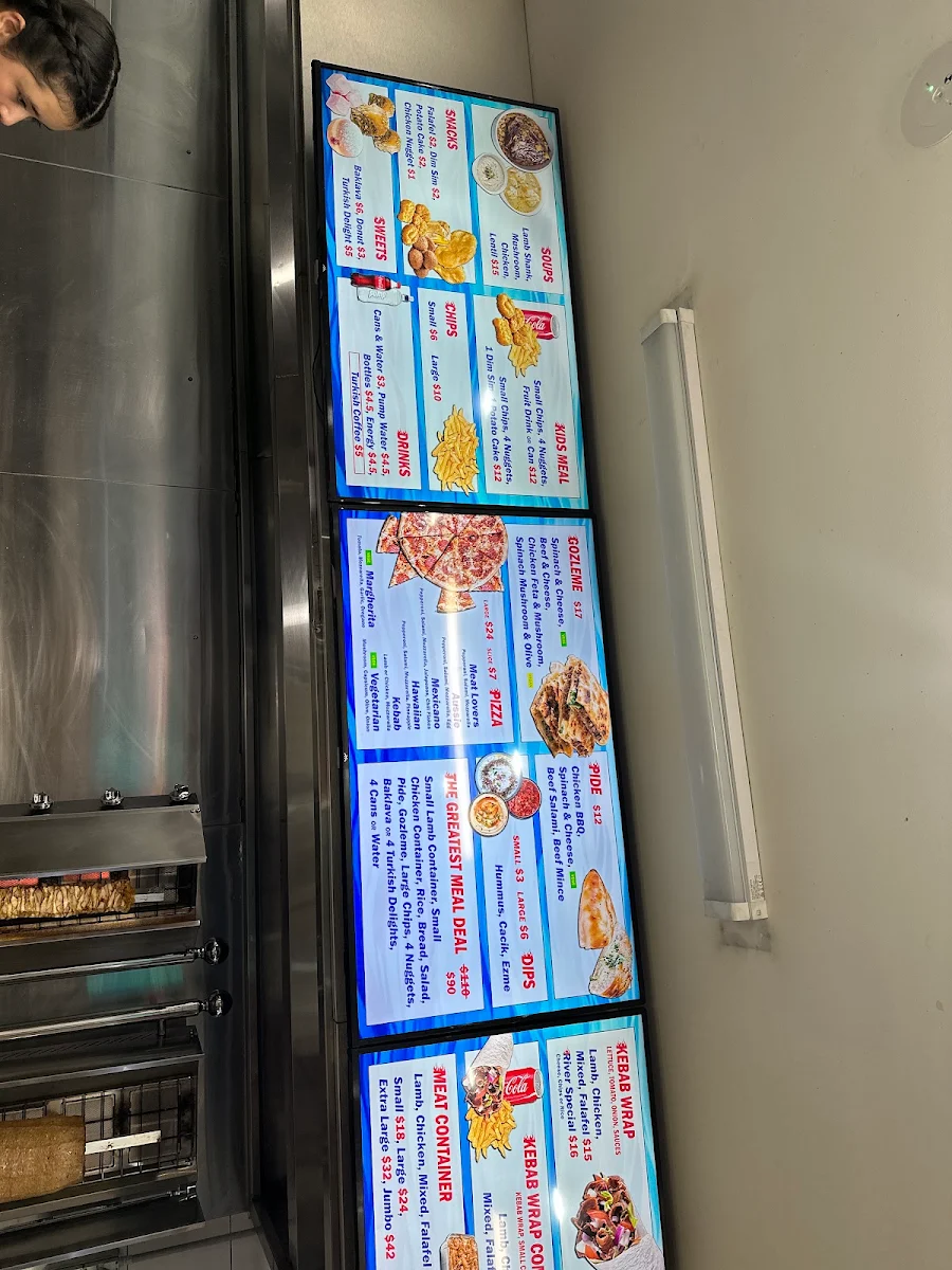 Menu, Kebab & Acai Kingz Flinders St