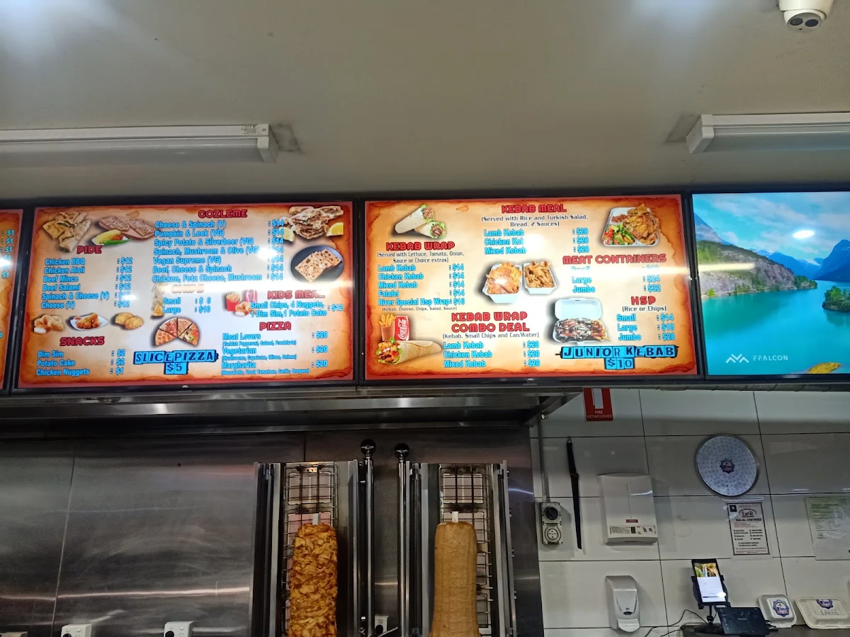Menu, Kebab & Acai Kingz Flinders St