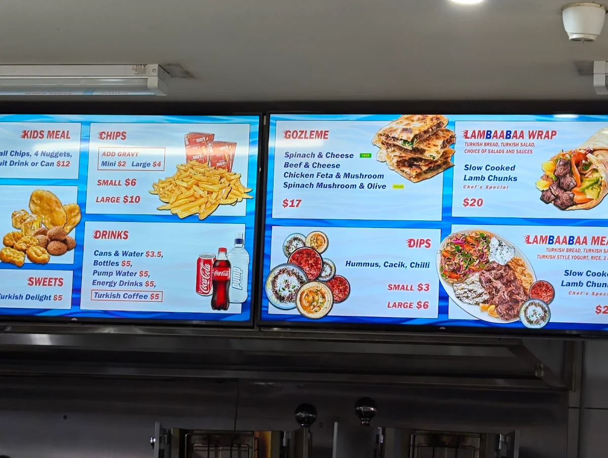 Menu, Kebab & Acai Kingz Flinders St