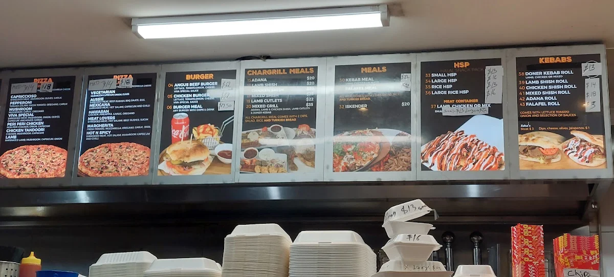 Menu, Kebab & Acai Kingz Flinders St