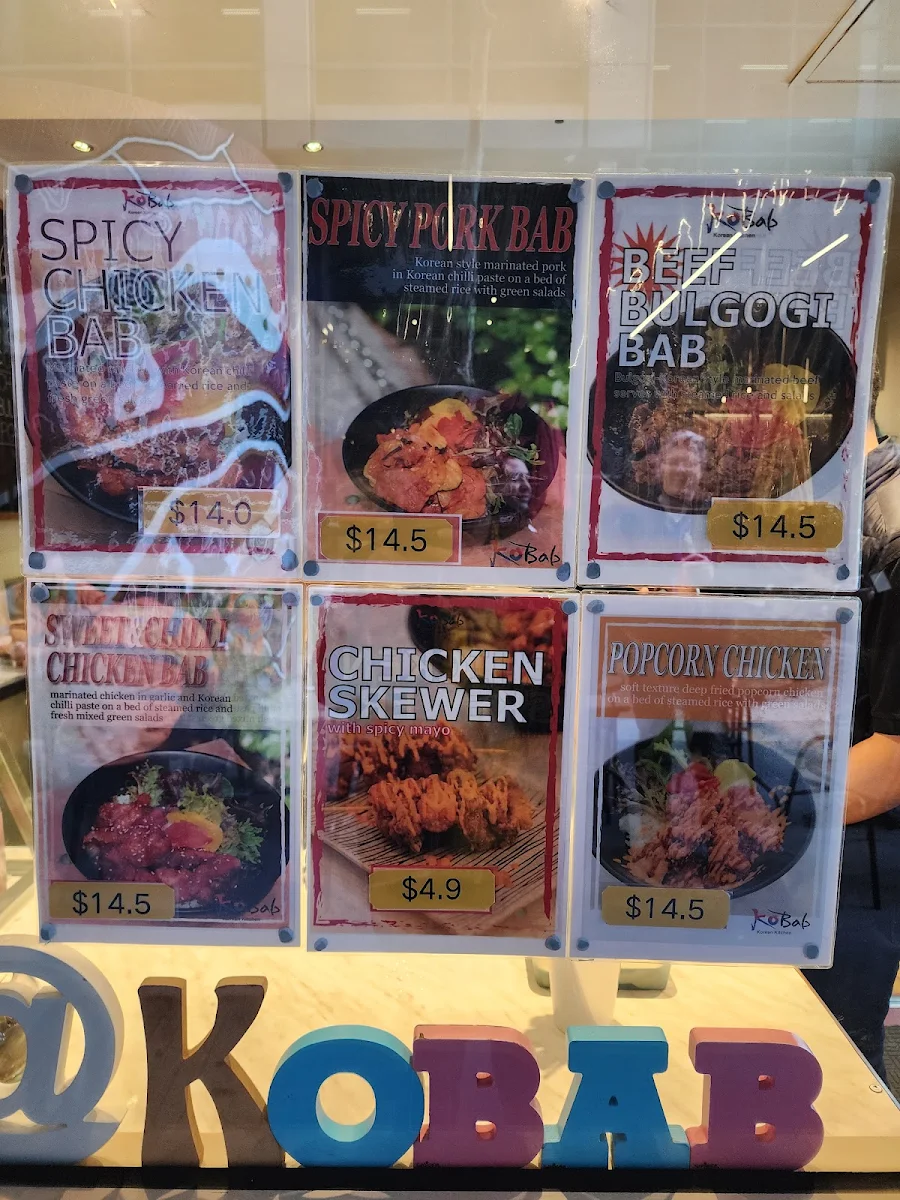 Menu, Kobab