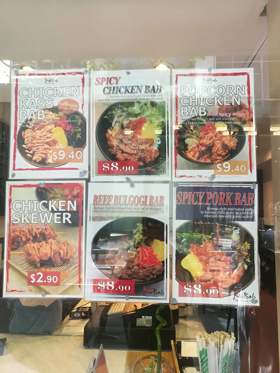 Menu, Kobab