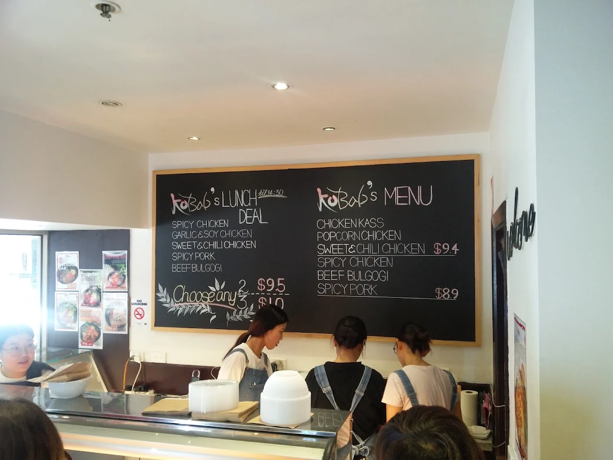 Menu, Kobab