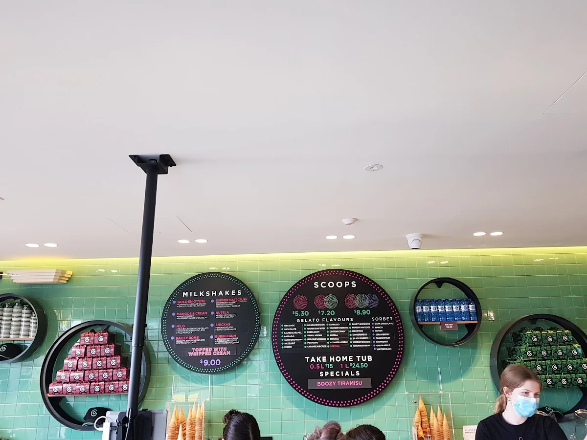 Menu, Augustus Gelatery + Acai Pakenham