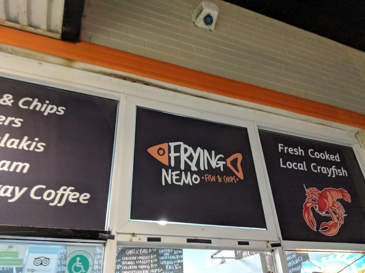 Menu, Frying Nemo Fish & Chips
