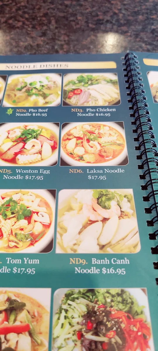 Menu, Han's Cafe