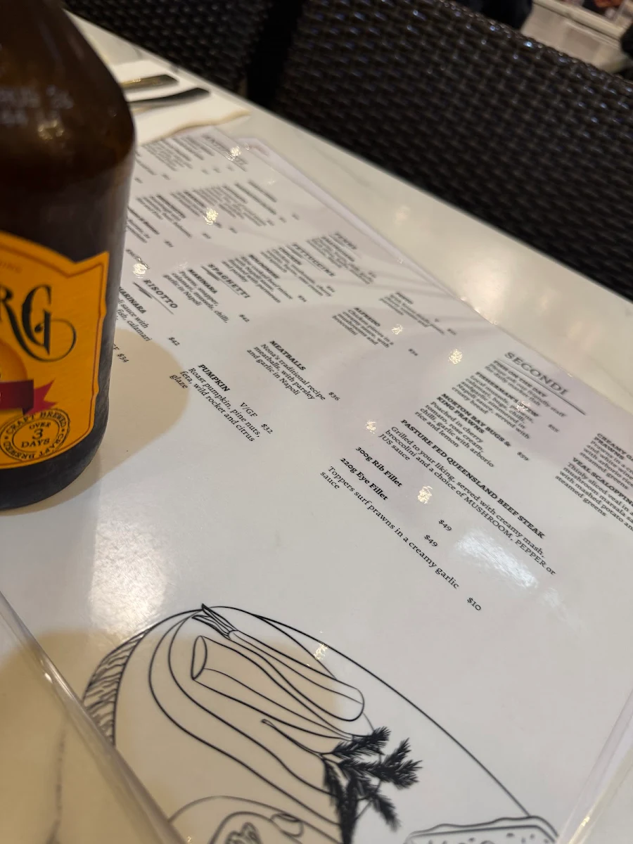 Menu, Milan On Main